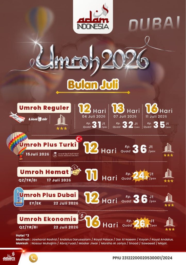Umroh Bulan Juli 2026